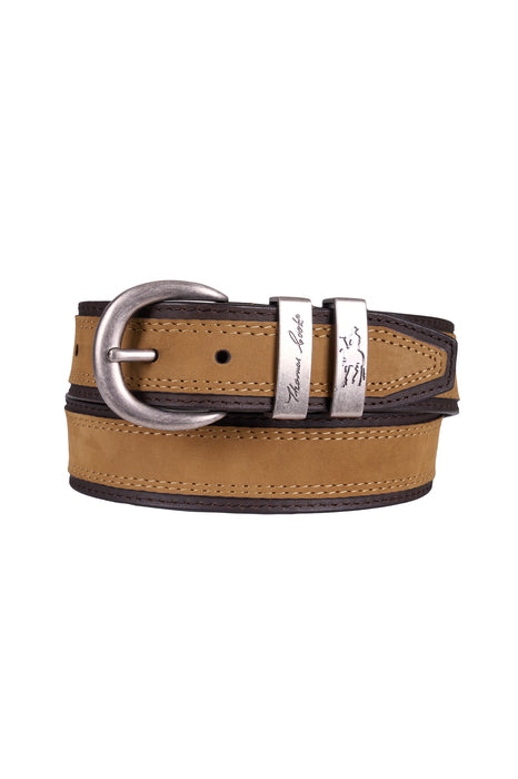 Thomas Cook Stanley Belt, camel/chocolate - front