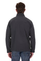 MENS LOGO SOFTSHELL JACKET - Charcoal - back