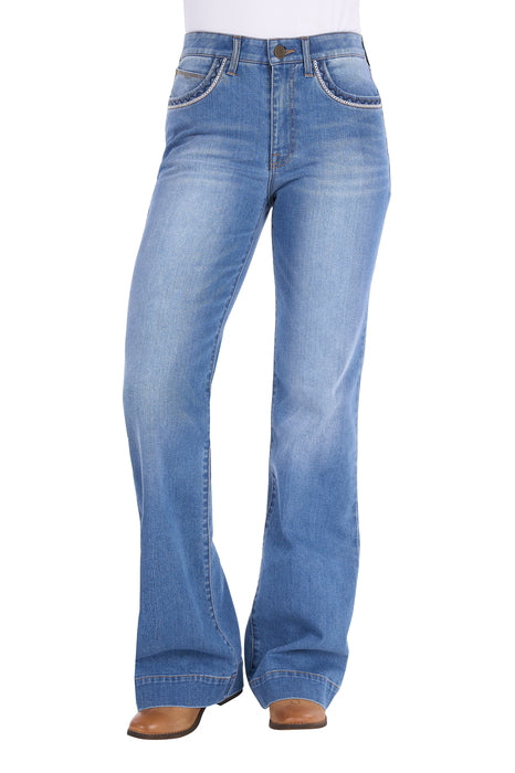 Wrangler Women’s Margo Trouser Jean - Willow - 34L - front