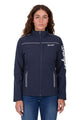 XCP2600900 Wrangler Women's Logo Softshell Jacket - Navy - front