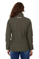 XCP2600900 Wrangler Women's Logo Softshell Jacket - Khaki/Light Pink - back